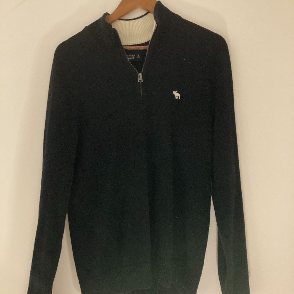 Abercrombie Knit Sweater with Zipper